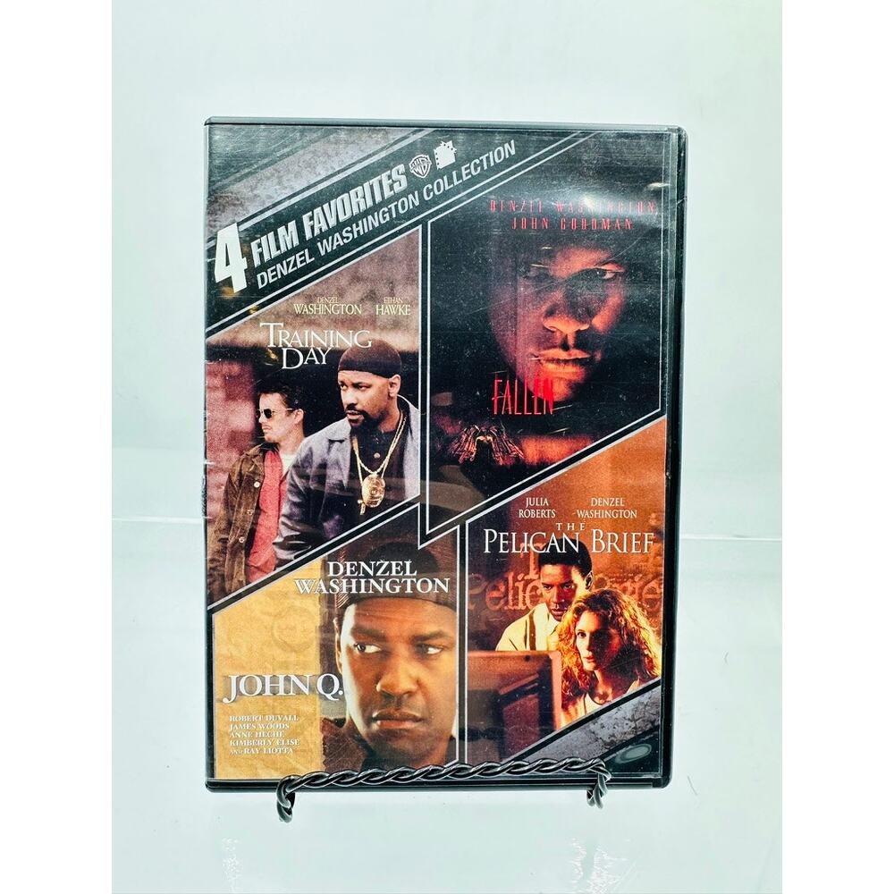 Denzel Washington 4 Film Favorites DVD Training Day Fallen John Q Pelican Brief